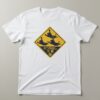 The Caution Cat Crossing T shirt is built for bold street style.