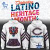 Stylish Chicago Bears NFL Latino Heritage Month Hoodie designed for all-day comfort.