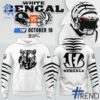 Refresh your collection with the timeless 1 Cincinnati Bengals 2025 white Hoodie.