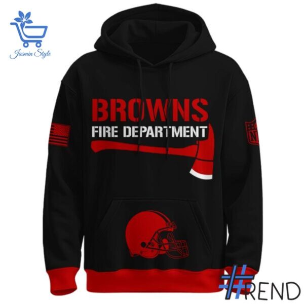 Stylish Cleveland Browns Firefighter Appreciation Night Hoodie designed for all-day comfort.