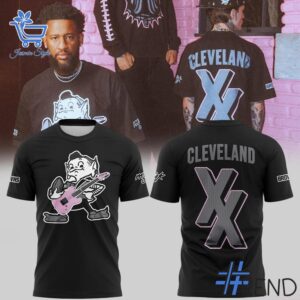 Refresh your collection with the timeless 1 Cleveland Browns Machine Gun Kelly Shirt.