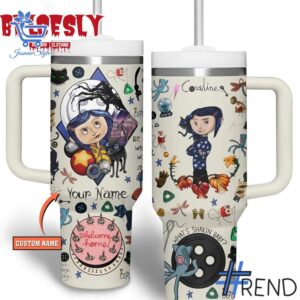 Refresh your collection with the timeless Coraline Welcome Home Halloween Tumbler oz.