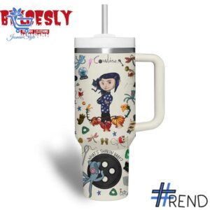 Refresh your collection with the timeless Coraline Welcome Home Halloween Tumbler oz.