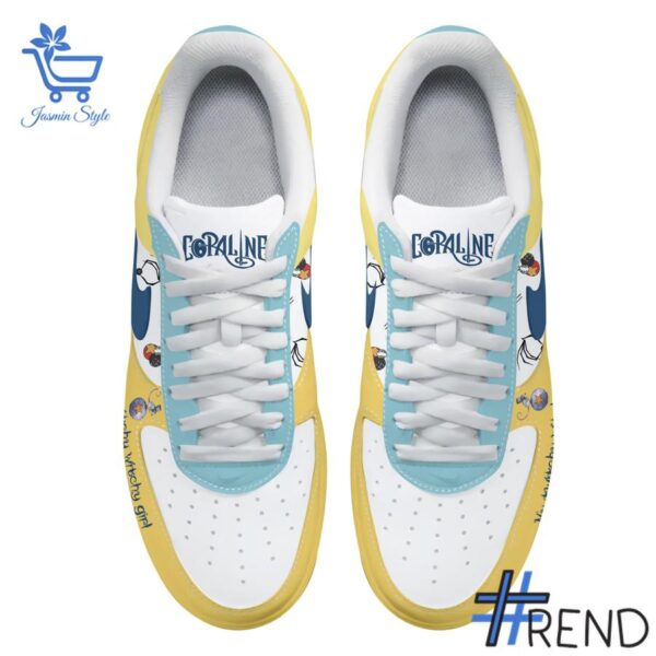Versatile Coraline my twitchy witchy girl Air Force Shoes perfect for casual and sporty looks.