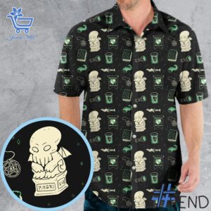 Stylish Cthulhu Harry Potter Lovecraft Miskatonic Hawaiian Shirt designed for all-day comfort.
