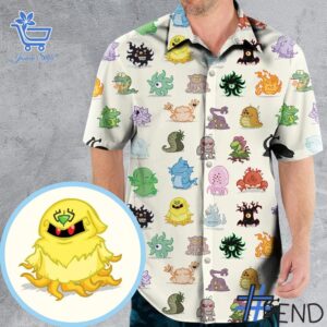 Stylish Cute Monsters HP Hawaiian Shirt designed for all-day comfort.