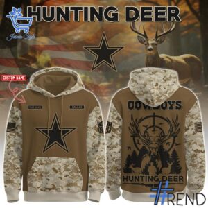 The Dallas Cowboys Hunting Deer Hoodie is built for bold street style.