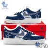 Versatile Dallas Cowboys Personalized Nike Air Force Shoes perfect for casual and sporty looks.