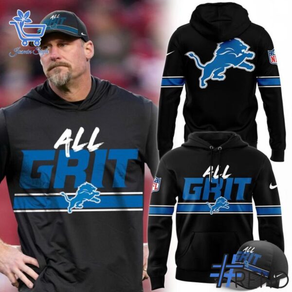 Versatile Dan Campbell Detroit Lions All Grit Limited Hoodie perfect for casual and sporty looks.