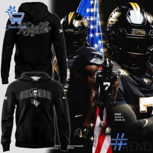 Comfortable Dark Mode UCF Knights Uniform Sweatshirt designed with attention to detail.