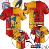 Trendy Deadpool and Wolverine Baseball Jersey perfect for casual and streetwear outfits.