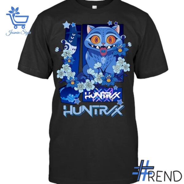 Trendy Demon Anime Kpop Tiger Derpy Flowers Shirt perfect for casual and streetwear outfits.