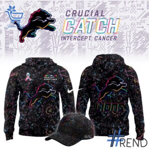 Take on every challenge with the Detroit Lions Crucial Catch Limited Hoodie.