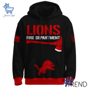 Versatile Detroit Lions Firefighter Appreciation Night Hoodie perfect for casual and sporty looks.