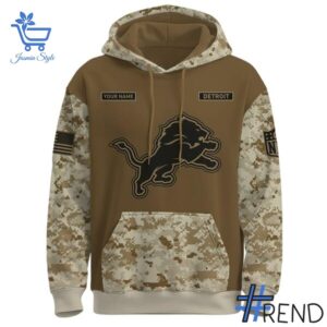 The Detroit Lions Hunting Deer Hoodie is built for bold street style.