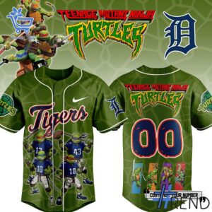 Refresh your collection with the timeless Detroit Tigers Teenage Mutant Ninja Turtles.