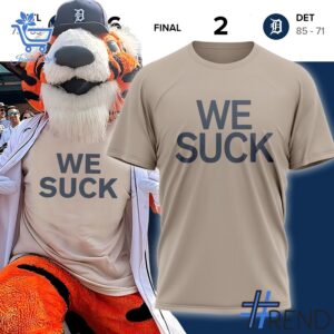 Versatile Detroit Tigers We Suck Shirt perfect for casual and sporty looks.