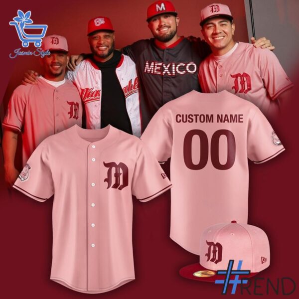 Experience the sleek design of the Diablos Rojos del Mexico Roji Jersey.