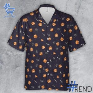 Trendy Dices Dungeons & Dragons Halloween Hawaiian Shirt perfect for casual and streetwear outfits.
