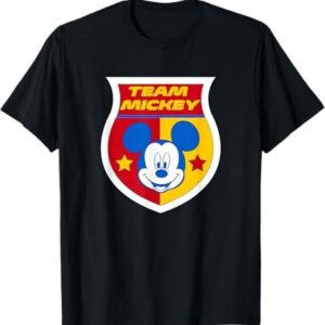 The Disney Team Mickey Mouse Shirt adds a colorful spark to your wardrobe.