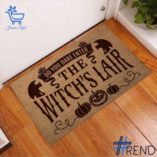 Refresh your collection with the timeless Do You Dare Enter The Witch's Lair Coir Doormat.
