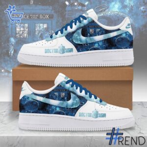 The Doctor Who white Air Force Shoes is built for bold street style.