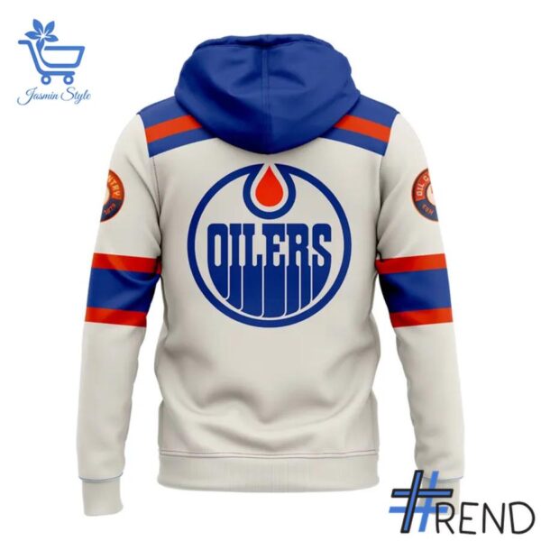 Versatile Edmonton Oilers Blank Premium Cream Alternate Hoodie perfect for casual and sporty looks.