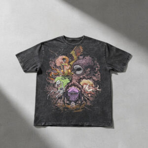 Stylish EggHead Arc One Piece Washed T Shirt designed for all-day comfort.