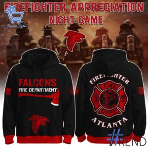 Stylish Firefighter Appreciation Night Atlanta Falcons Hoodie designed for all-day comfort.