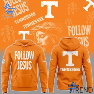 The Follow Jesus Tennessee Volunteers Hoodie is built for bold street style.