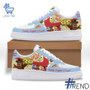 Versatile Freddy Fazbear's Pizza Five Nights At Freddy Air Force Shoes perfect for casual and sporty looks.