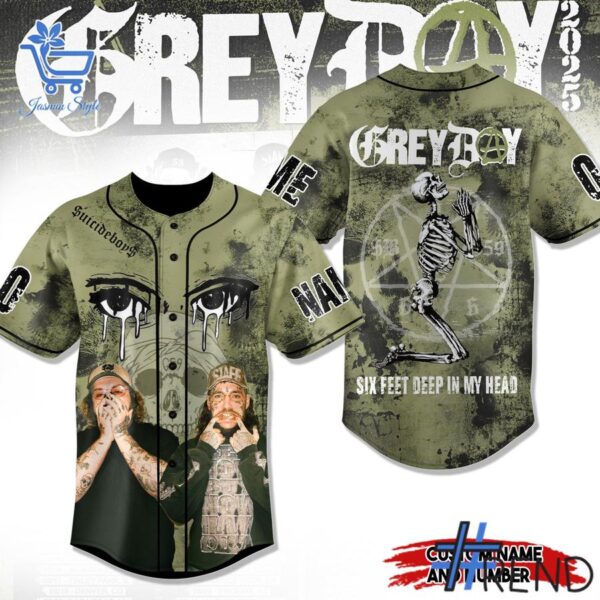 Stylish GREYDAY Suicideboys Jersey designed for all-day comfort.