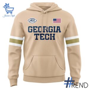 Stylish Georgia Tech Yellow Jackets football Hoodie designed for all-day comfort.
