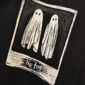 Trendy Ghost No Feet Shirt perfect for casual and streetwear outfits.