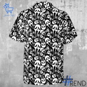 The Ghostface Horror Movie Pattern Halloween Hawaiian Shirt is built for bold street style.
