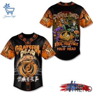 Comfortable Grateful Dead Halloween Baseball Jersey designed with attention to detail.
