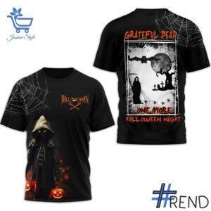 Versatile Grateful Dead One More Halloween Night Shirt perfect for casual and sporty looks.