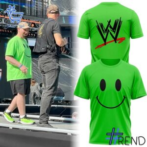 Trendy Green Guy WWE T Shirt perfect for casual and streetwear outfits.