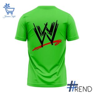 Trendy Green Guy WWE T Shirt perfect for casual and streetwear outfits.