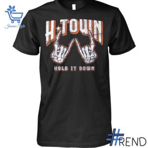 Refresh your collection with the timeless 1 H Town Hold It Down Shirt.