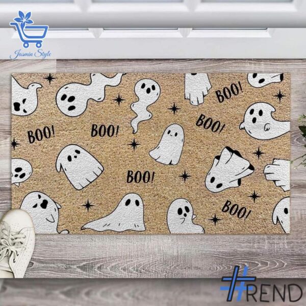 Comfortable Halloween Boo Ghost Doormat designed with attention to detail.