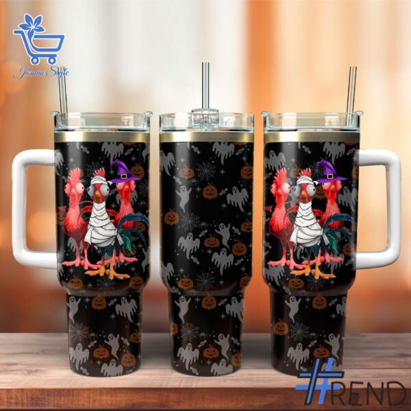 Refresh your collection with the timeless Halloween Chickens Tumbler oz.