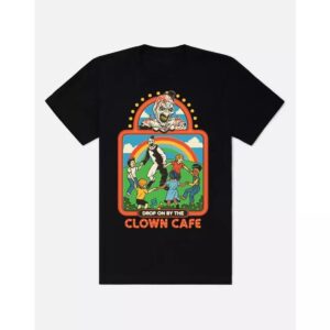 The Halloween Horror Clown Cafe T Shirt brings street-ready confidence to everyday outfits.