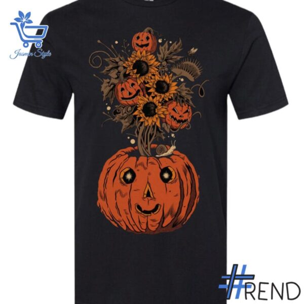 Refresh your collection with the timeless 1 Halloween In Bloom Pumpkin Shirt.