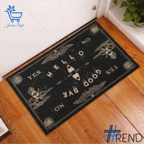 The Hello Goodbye Witch Doormat is built for bold street style.