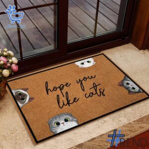 Stylish Hope You Like Cat Doormat designed for all-day comfort.