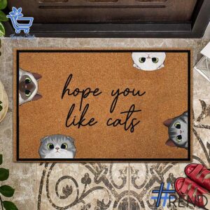 Stylish Hope You Like Cat Doormat designed for all-day comfort.