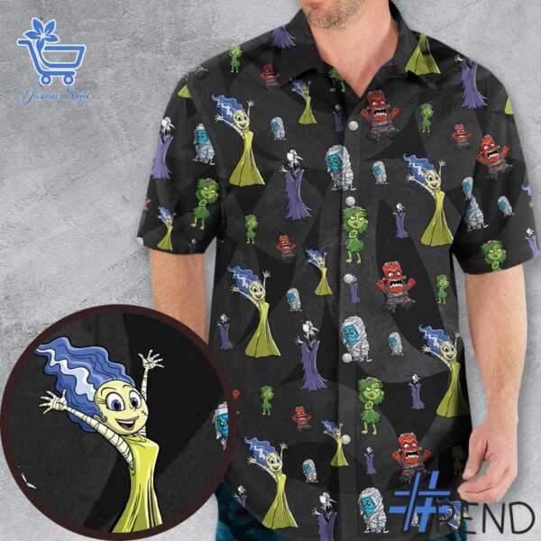Trendy Horror Inside Out Hawaiian Shirt perfect for casual and streetwear outfits.