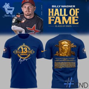 Refresh your collection with the timeless 1 Houston Astros Billy Wagner Hall Of Fame Shirt.