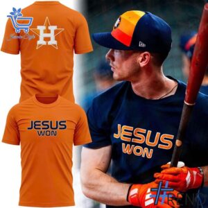 Stylish Houston Astros Jesus Won Orange Shirt designed for all-day comfort.